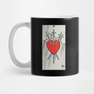 Three of swords tarot card Mug